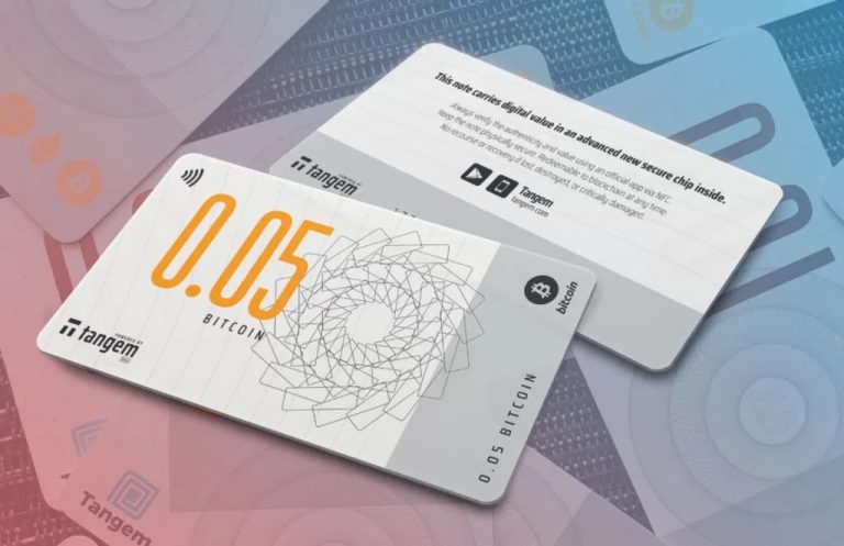 Tangem bietet “Bitcoin-Geldscheine” an