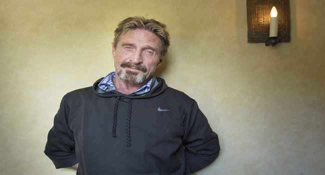 John McAfee starts a movement to declare independence for virtual coins