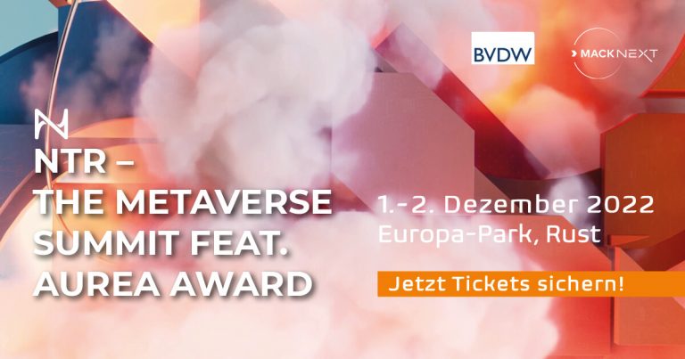 NTR The Metaverse Summit – Save 30% on tickets NOW!