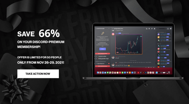 The big Black Crypto Days promotion – Get more than 50% discount on our Discord Premium membership!