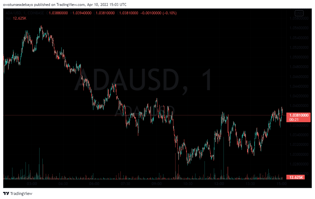 ADA/USD 1-DAY CHART - TradingView