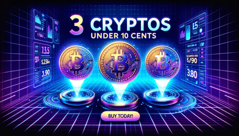 3 Cryptos under 10 cents to Buy TODAY!