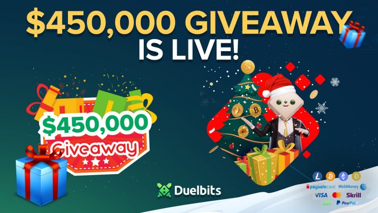 Duelbits Crypto Offers you a chance to WIN $450,000 in Prizes