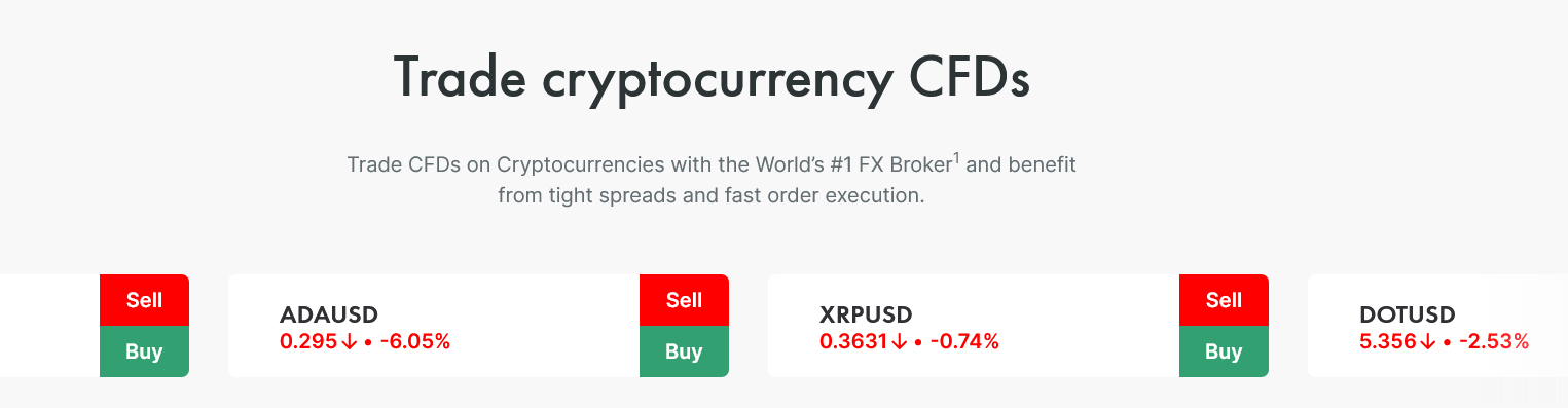 โบรกเกอร์ Crypto ที่ดีที่สุด: Fxpro
