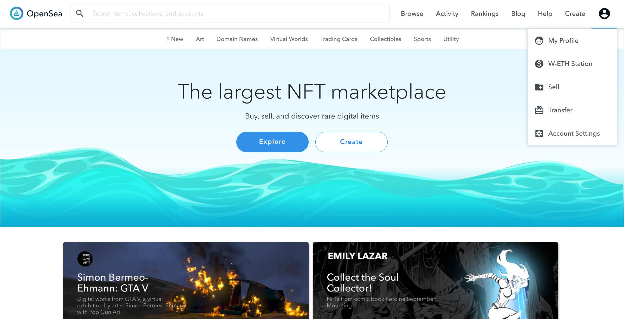 How To Sell Nft Art Of Opensea Nft Marketplace Opensea